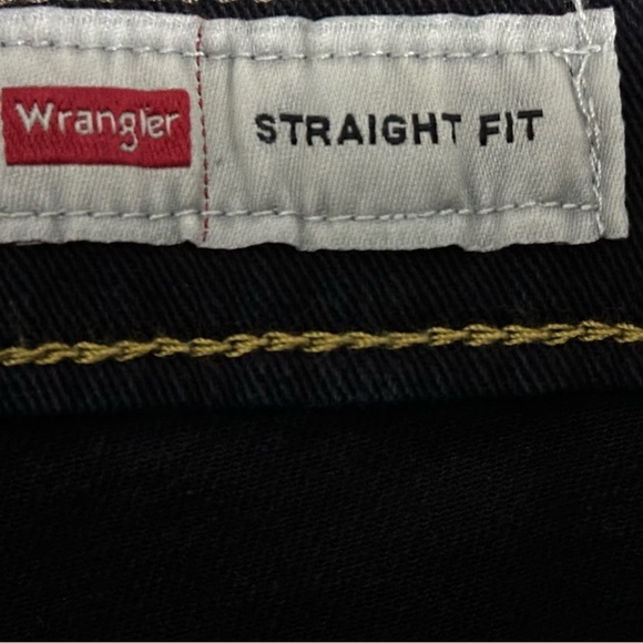 093 Wrangler | NWT Men’s Premium Quality Jeans Straight Fit Deep Blue (sz 34x32) - Picture 7 of 15